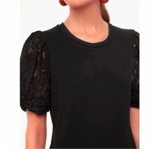 Pomander Place Tuckernuck Lace Vesty Top Black Small